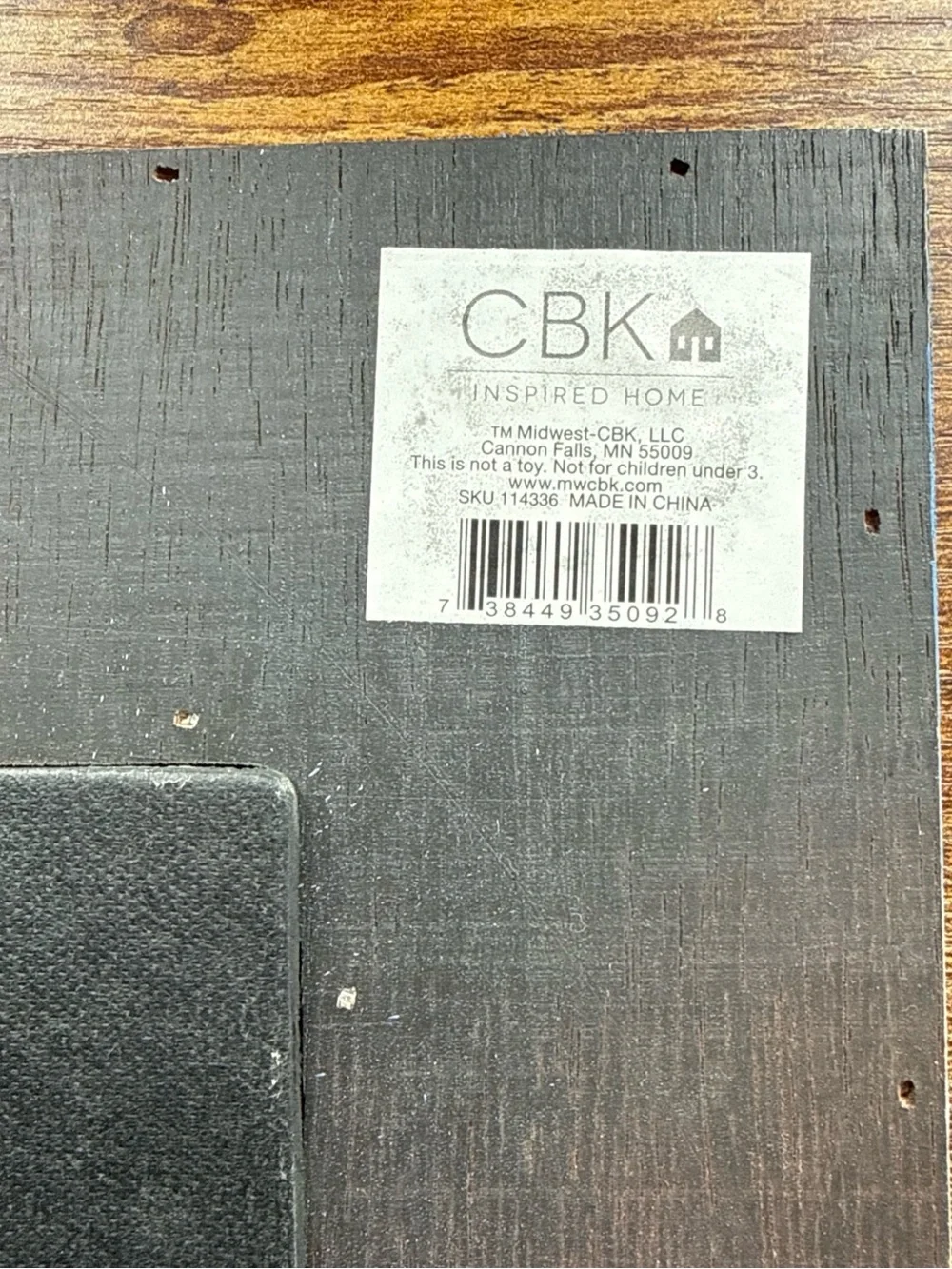 CBK Blue Photo Frame. 10x12. Holds 5x7 Photo. Distressed. GUC
